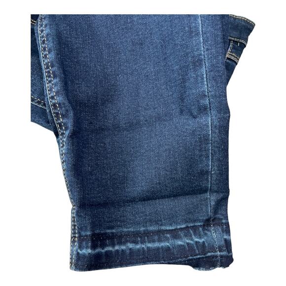 Buffalo David Bitton Jess blue denim jeans Rip & Repair Skinny Mid Rise size 12 - Picture 6 of 6